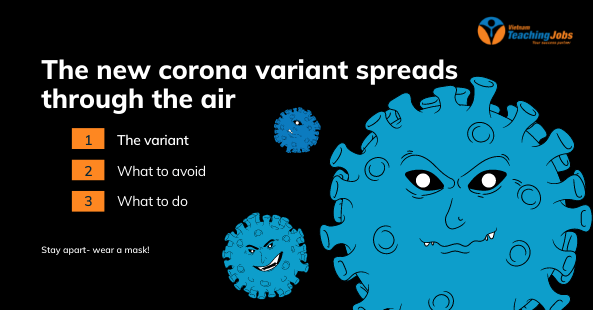 The new corona variant spreads through the air- read to raise awareness!